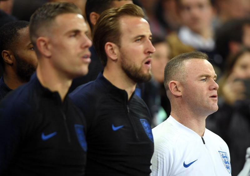 Former Manchester United captain Wayne Rooney and Harry Kane