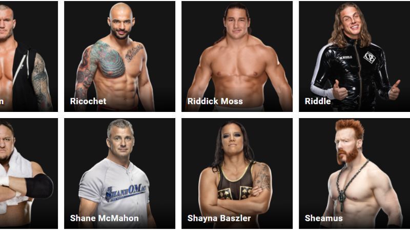 Riddle (fka Matt Riddle) is next to Riddick Moss on WWE&#039;s website