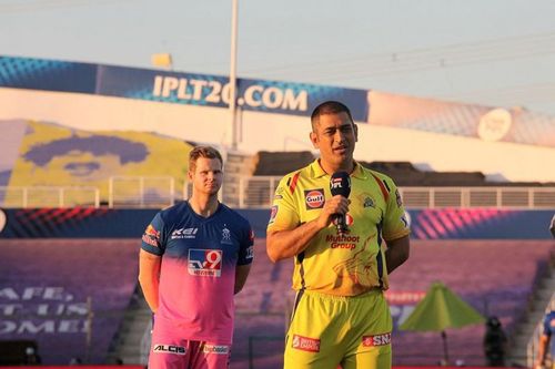 CSK captain MS Dhoni stirred the pot with his statements after the loss to RR [PC: iplt20.com]