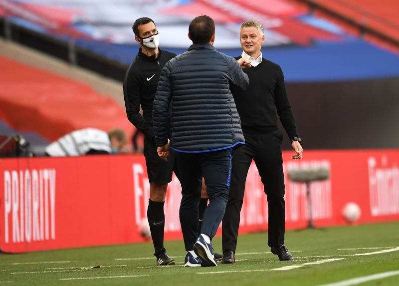 Manchester Frank Lampard and Ole Gunnar Solskjaer