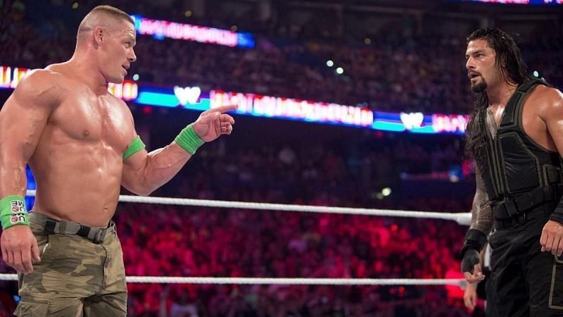 WWE सुपरस्टार रोमन रेंस और जॉन सीना