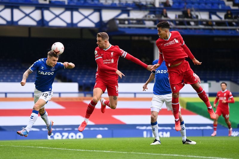 Jordan Henderson was denied a last minute winner in the Merseyside derby