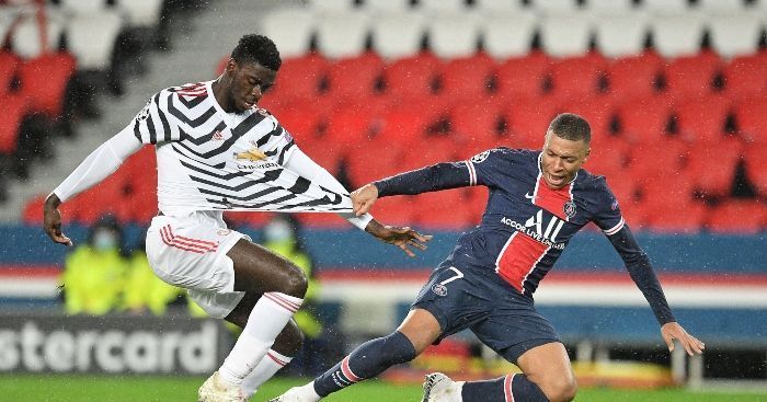 Axel Tuanzebe and Kylian Mbappe