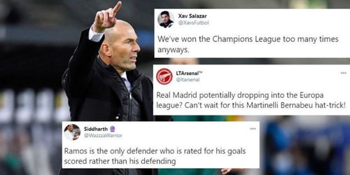 Real Madrid suffered a damaging defeat in the Champions League again