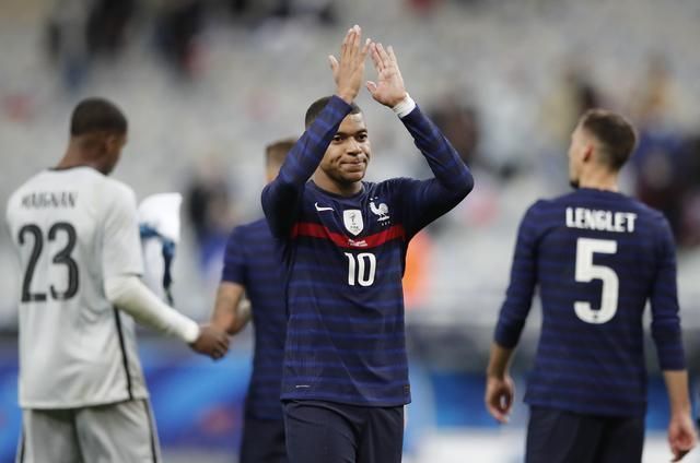 Kylian Mbappe scored a late goal for France