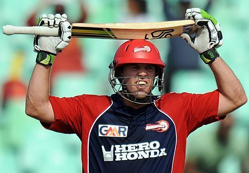 AB de Villiers celebrates his ton against CSK in IPL 2009. Image Credits: IPLT20