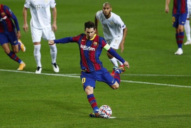 Lionel Messi scored against Ferencvaros on Matchday 1 of the 2020-21 Champions League.