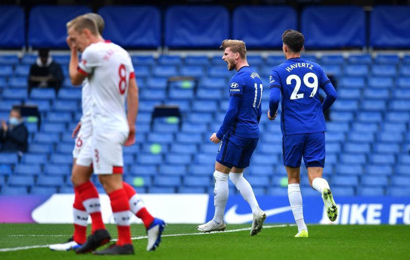 Both Timo Werner and Kai Havertz broke their Premier League ducks against Southampton.