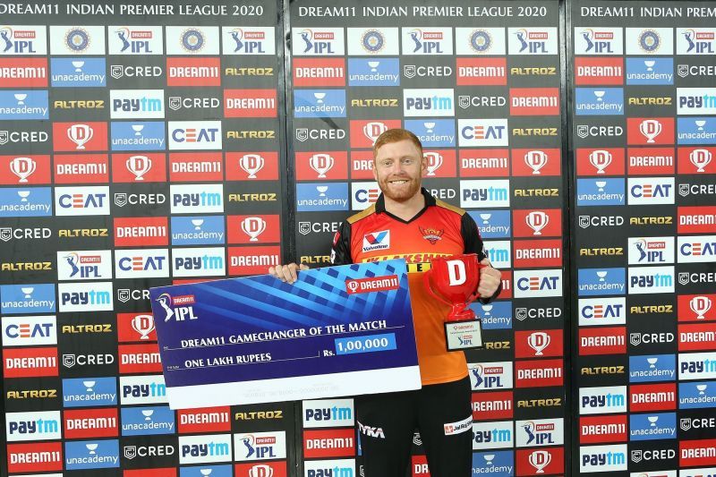 Jonny Bairstow was awarded the Man of the Match for his enterprising knock [P/C: iplt20.com]