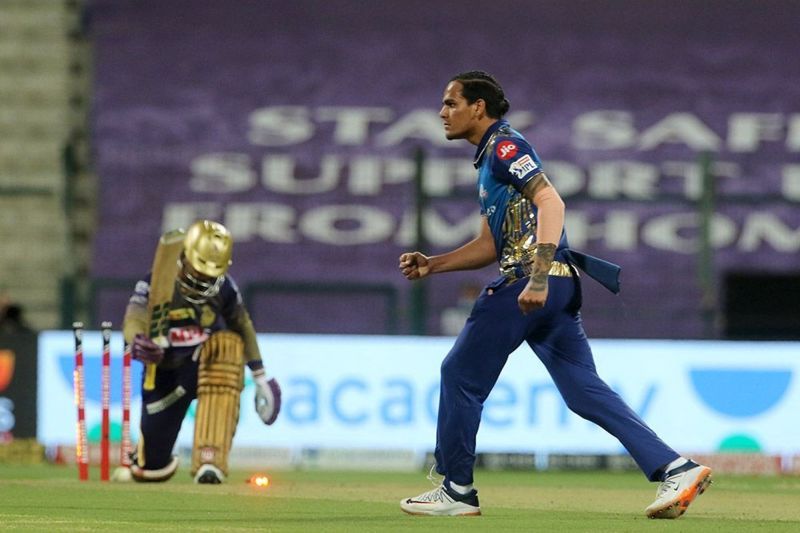 The KKR batting floundered against the MI bowling attack [P/C: iplt20.com]