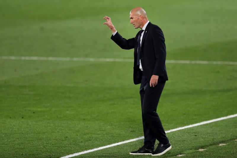 Real Madrid coach Zinedine Zidane