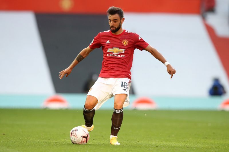 Bruno Fernandes in action for Manchester United