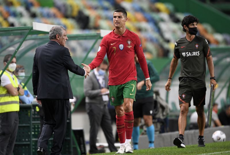Ronaldo and Portugal coach Fernando Santos