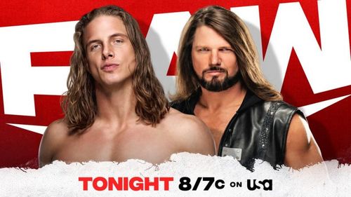 Matt Riddle will clash with AJ Styles tonight on RAW