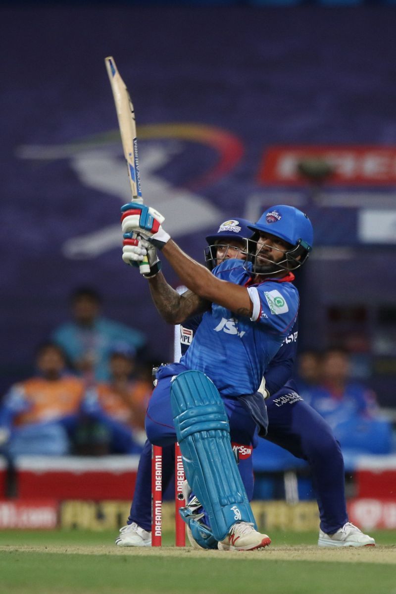 Shikhar Dhawan could only manage 69 runs off 52 deliveries. Image Credits: Delhi Capitals