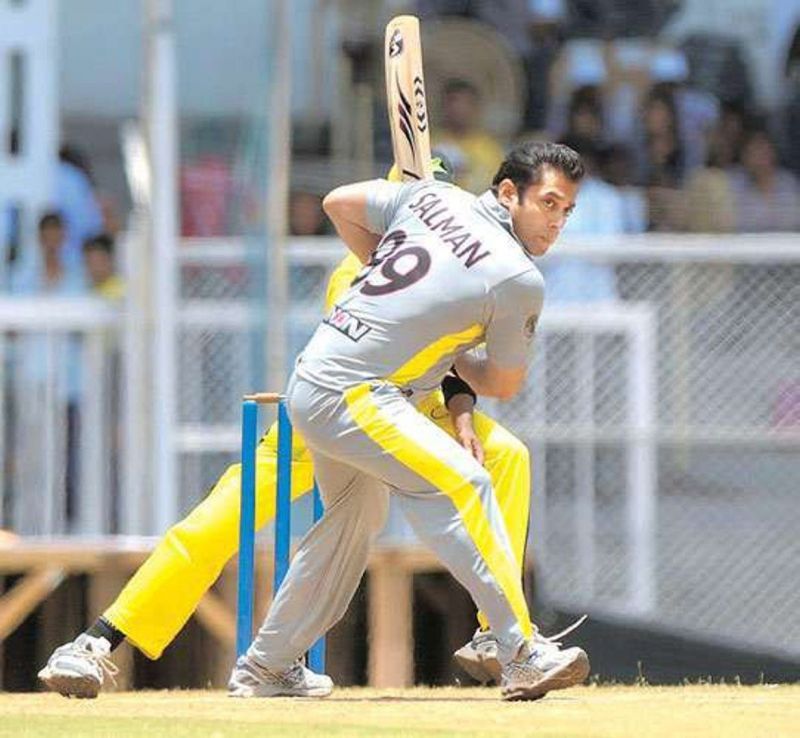Salman Khan playing in a charity match (file pic: dailymotion.com)