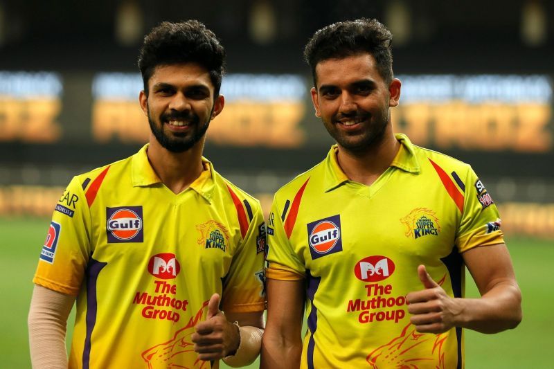 Ruturaj Gaikwad (L) and Deepak Chahar (R) were the architects of their victory against RCB on Sunday (Credits: IPLT20.com)