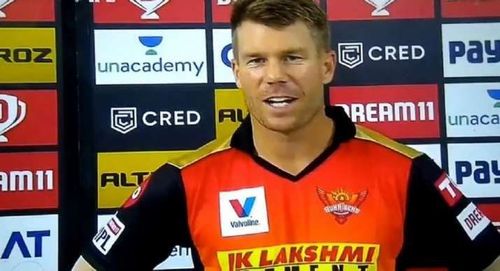 David Warner accepted that there weren't enough partnerships that would have helped SRH chase down the target