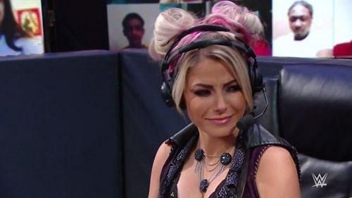 Alexa Bliss on commentary during WWE SmackDown