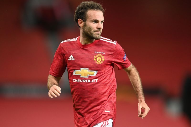 Juan Mata in Manchester United colours