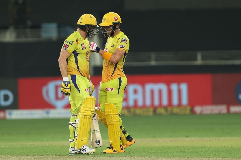 Shane Watson and Faf du Plessis helped CSK best KXIP by 10 wickets in IPL 2020 (Image credits: IPLT20.com)