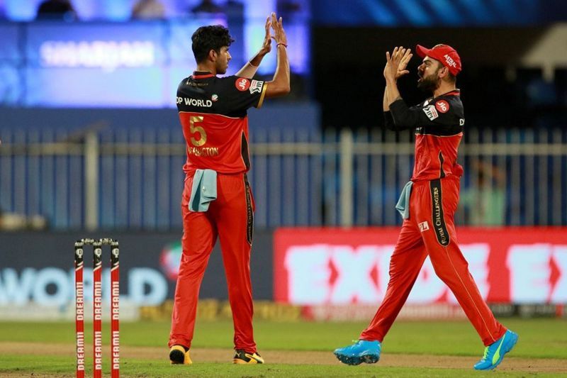 Washington Sundar(L) has been brilliant with the ball for RCB.