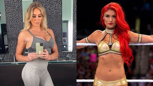 Charlotte Flair (left); Eva Marie (right)