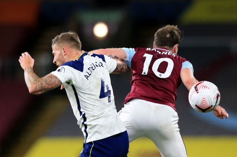 Should Ashley Barnes have been punished for this challenge on Toby Alderweireld?