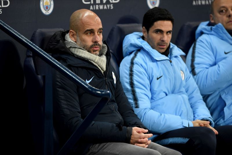 Pep Guardiola and Mikel Arteta once worked together