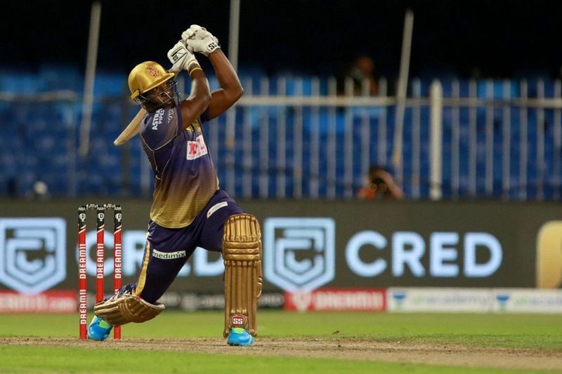 Dre Russ failed to bail KKR out of a chase that begged for an aggressive innings from him. [PC: iplt20.com]