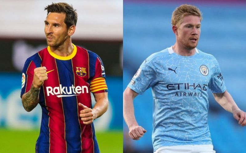 Lionel Messi and Kevin De Bruyne