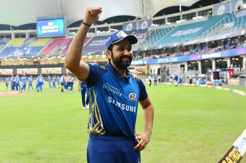 Rohit Sharma celebrates Mumbai Indians&#039; win (Image: IPL)