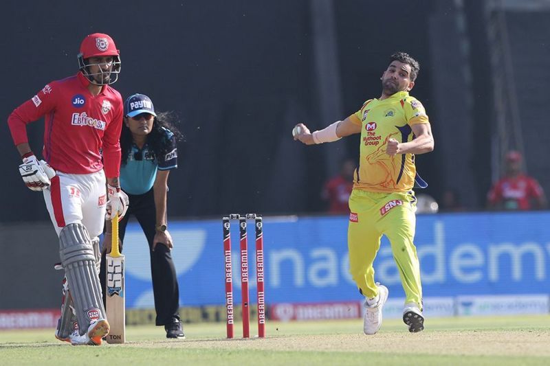 Chahar was one of the blips in a strong CSK showing. [PC: iplt20.com]
