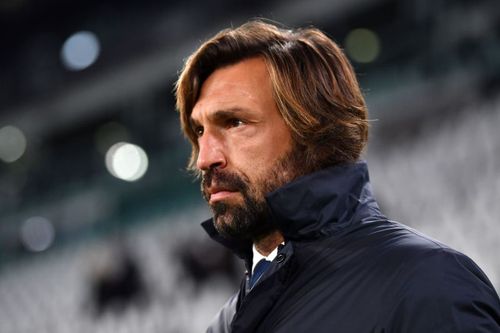 Juventus manager Andrea Pirlo looks on