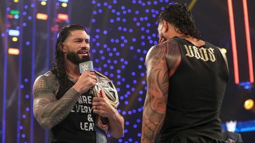 Universal Champion Roman Reigns and Jey Uso