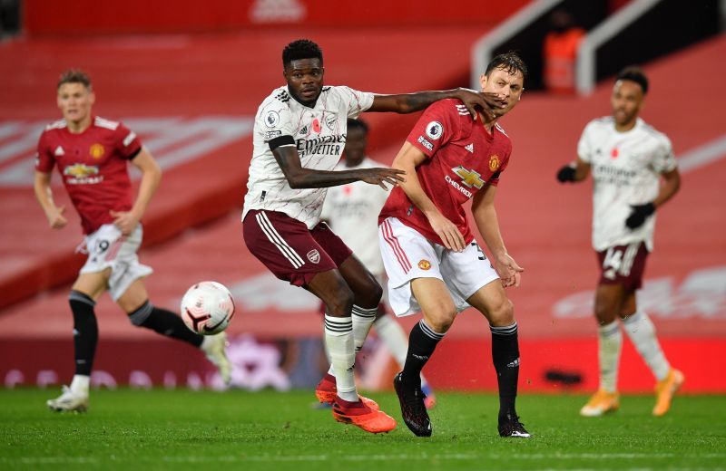 Thomas Partey was dominant in midfield for the Gunners against Manchester United.