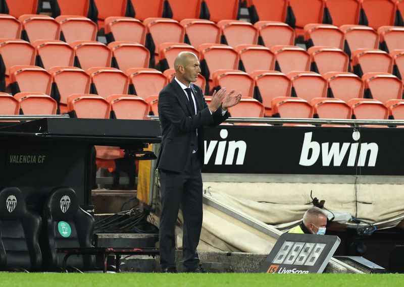 Blancos manager Zinedine Zidane