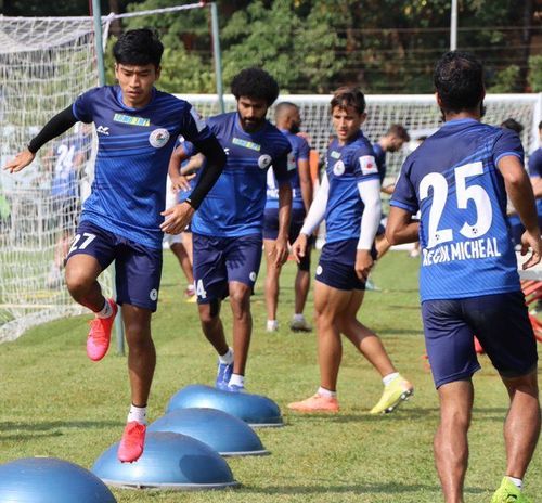 ATK Mohun Bagan players during a training session ahead of ISL 2020-21 (Image credits: ATK Mohun Bagan Twitter)