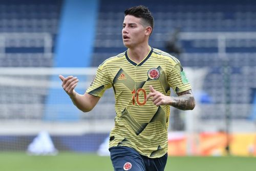 Colombia forward James Rodriguez - South American Qualifiers for Qatar 2022