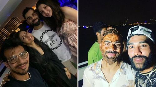 Virat Kohli celebrated his 32nd birthday with his Royal Challengers Bangalore teammates (Image Courtesy: Instagram)