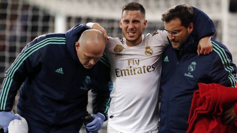 Eden Hazard will face another spell on the sidelines for Real Madrid