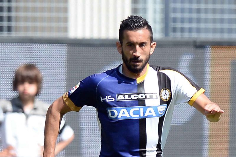 &nbsp;Giampiero&nbsp;Pinzi made his debut with Lazio but got most of his bookings with Udinese