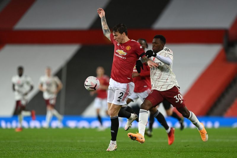 Lindelof (L) picked up a back injury while on international duty