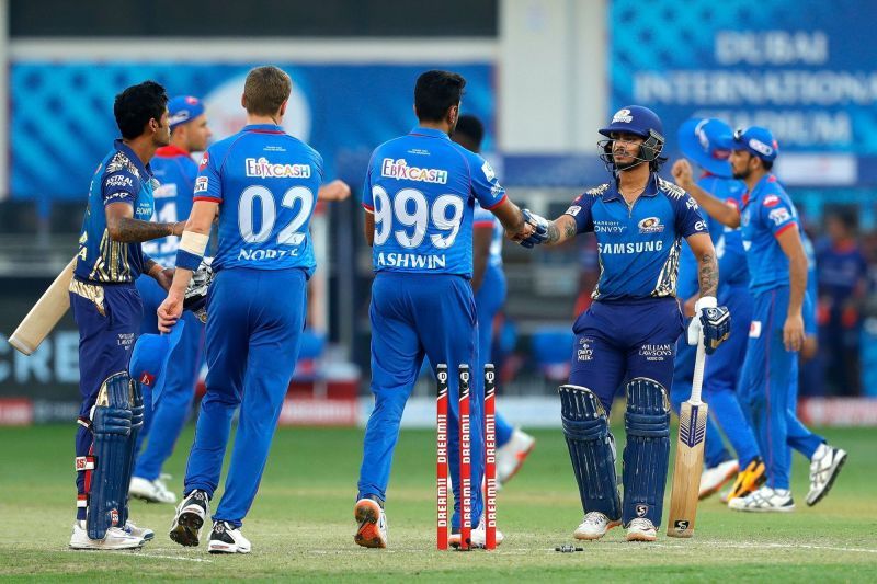 The Mumbai Indians defeated the Delhi Capitals twice during the IPL 2020 league stage (Image Credits: IPLT20.com)