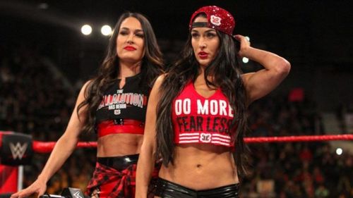 Nikki Bella and Brie Bella in WWE