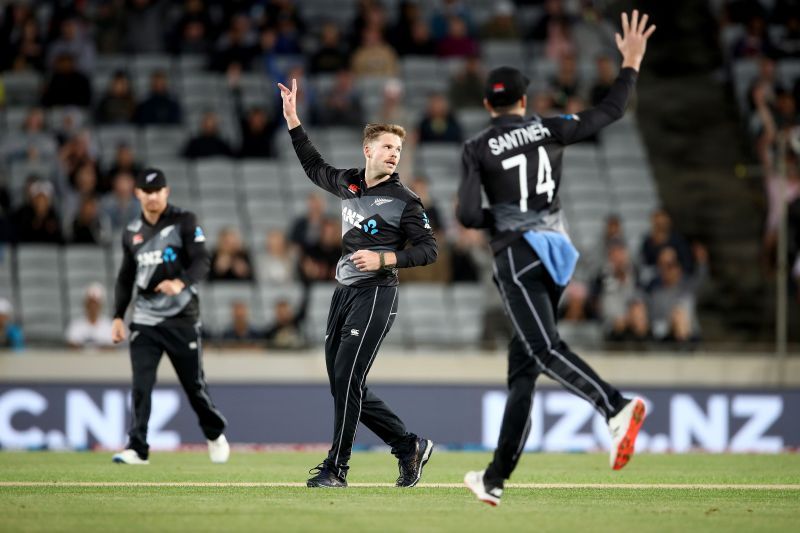 Lockie Ferguson appeals for a wicket