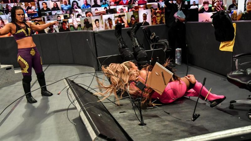 Lana and the announce table have the most stable relationship in WWE today