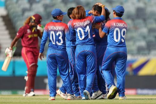 Thailand Women's Cricket team during the Women's T20 World Cup.