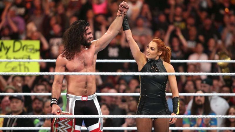The real-life relationship between Seth Rollins and Becky Lynch was turned into an angle on WWE television