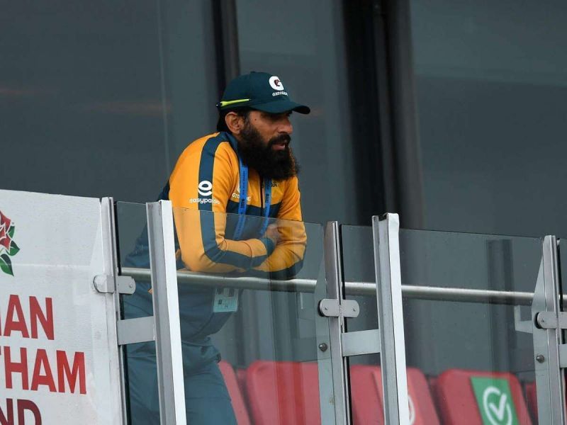 A dejected Misbah ul-Haq following defeat to England in Southampton